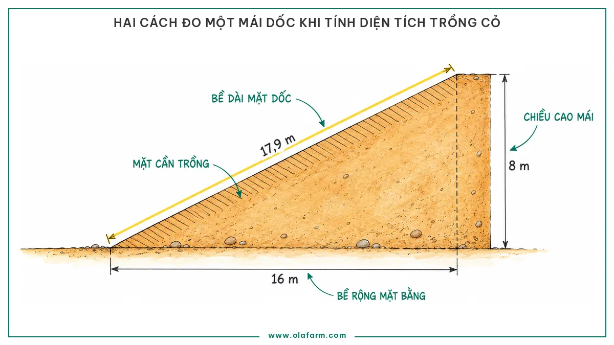 Dự toán trồng cỏ Vetiver: cách tính số tép và các khoản phải cộng thêm